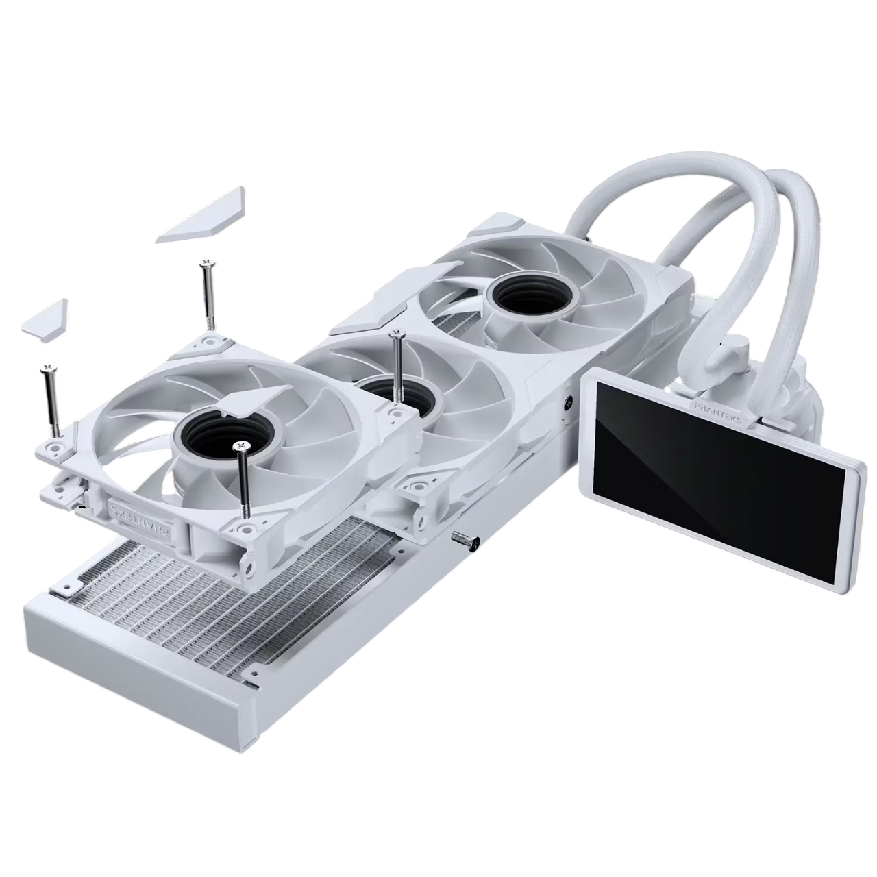 Montaje de los ventiladores M25 en el radiador