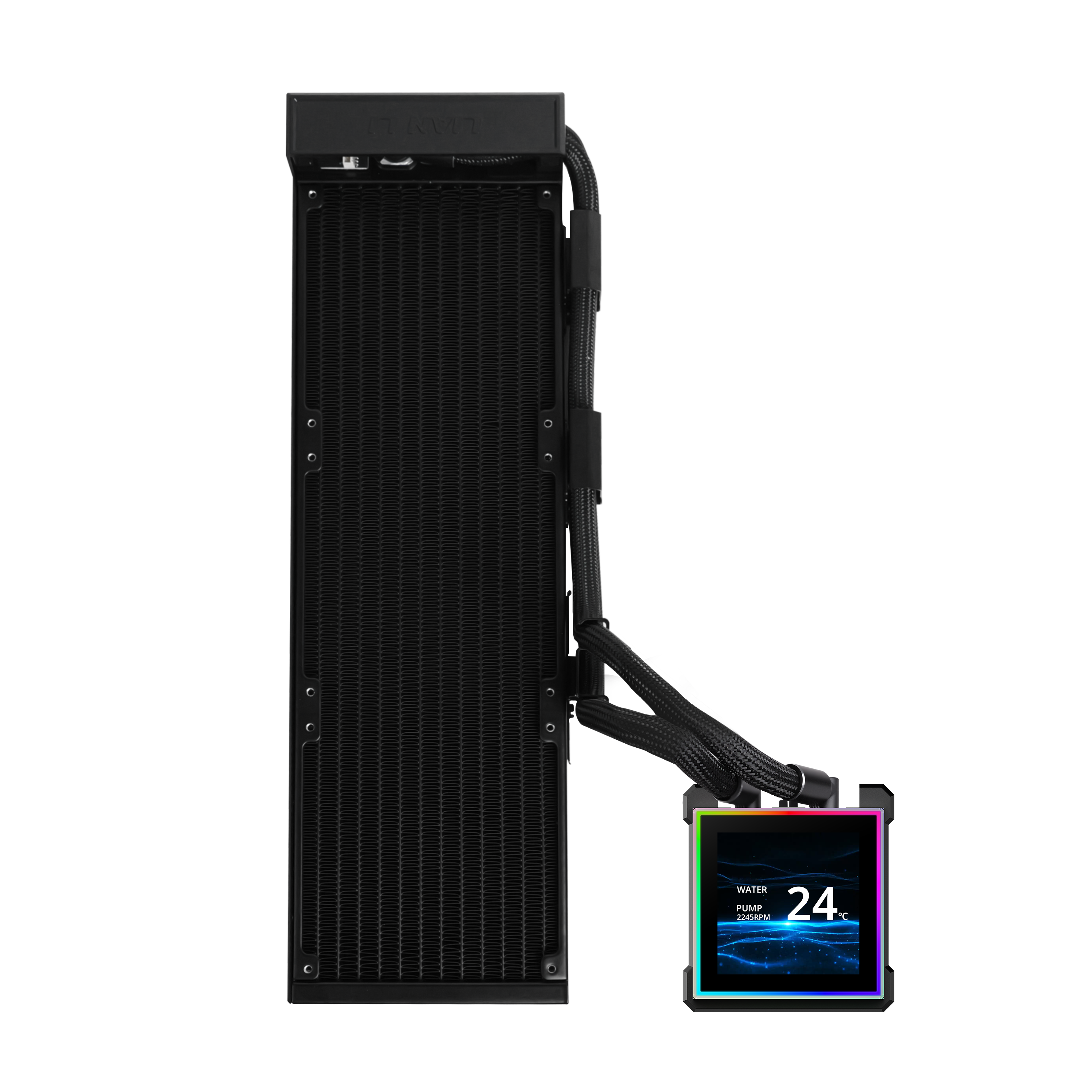 Lian Li HydroShift II LCD-S 360N en vertical