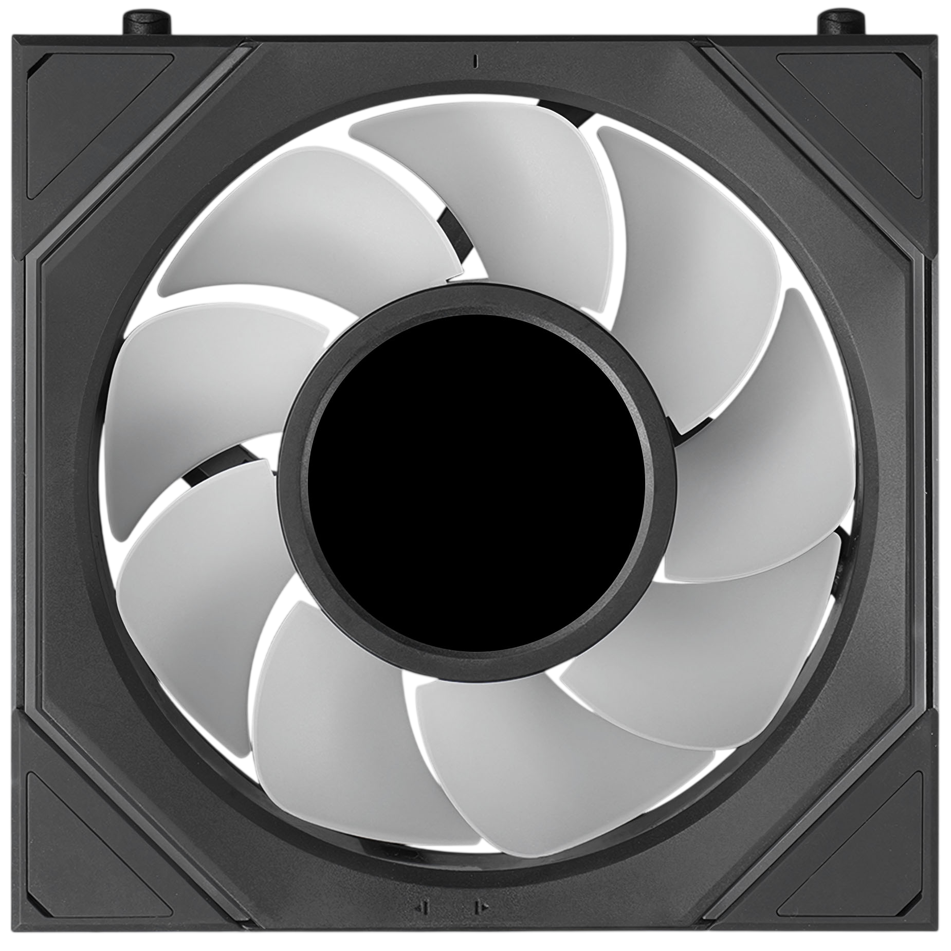 Vista frontal de un ventilador de la serie Lian Li FLEX