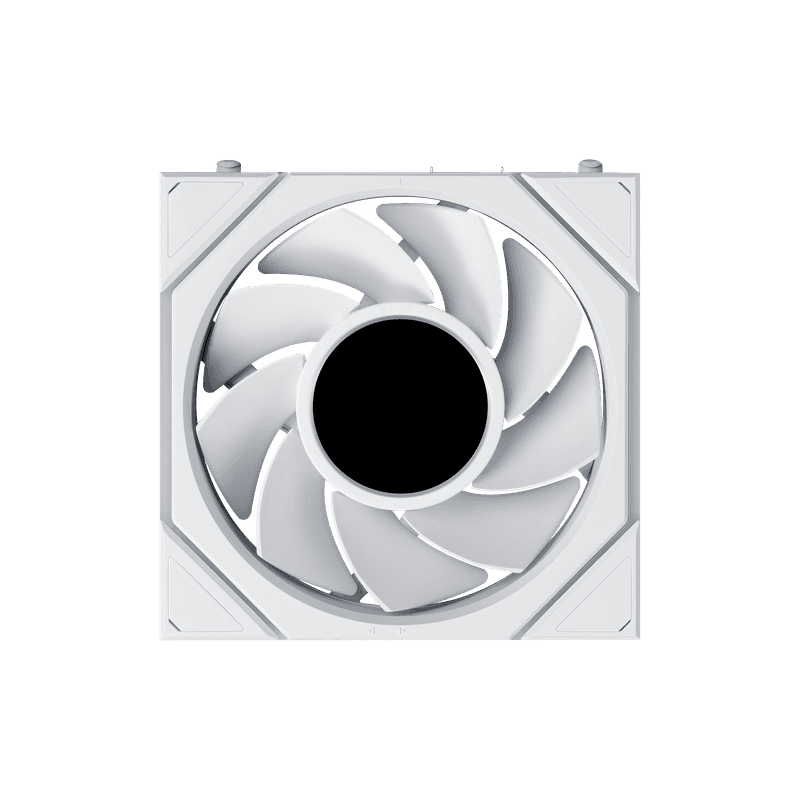 Vista frontal de un ventilador de la serie Lian Li FLEX