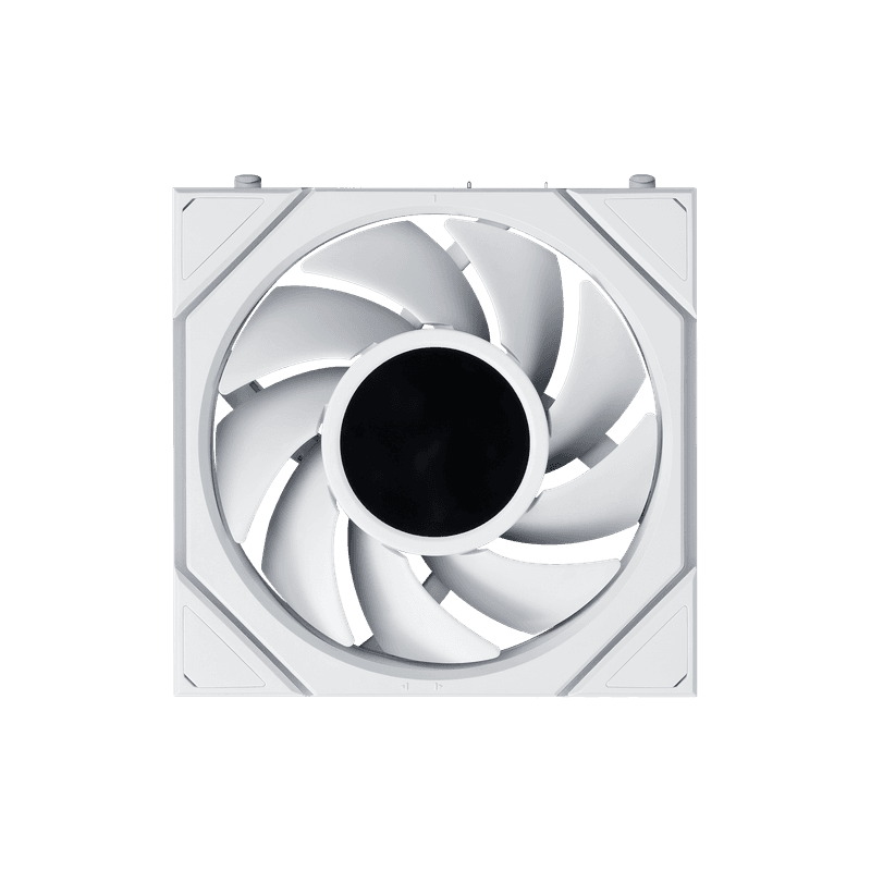 Vista frontal de un ventilador Lian Li de la serie FLEX