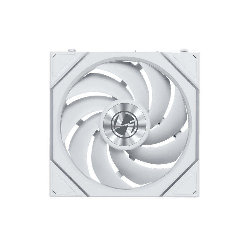 Vista frontal de un ventilador Lian Li serie FLEX