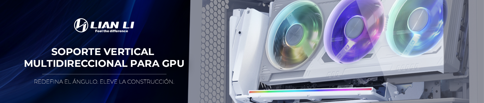 Picture of Conoce los nuevos soportes verticales multidireccionales para GPU de Lian Li