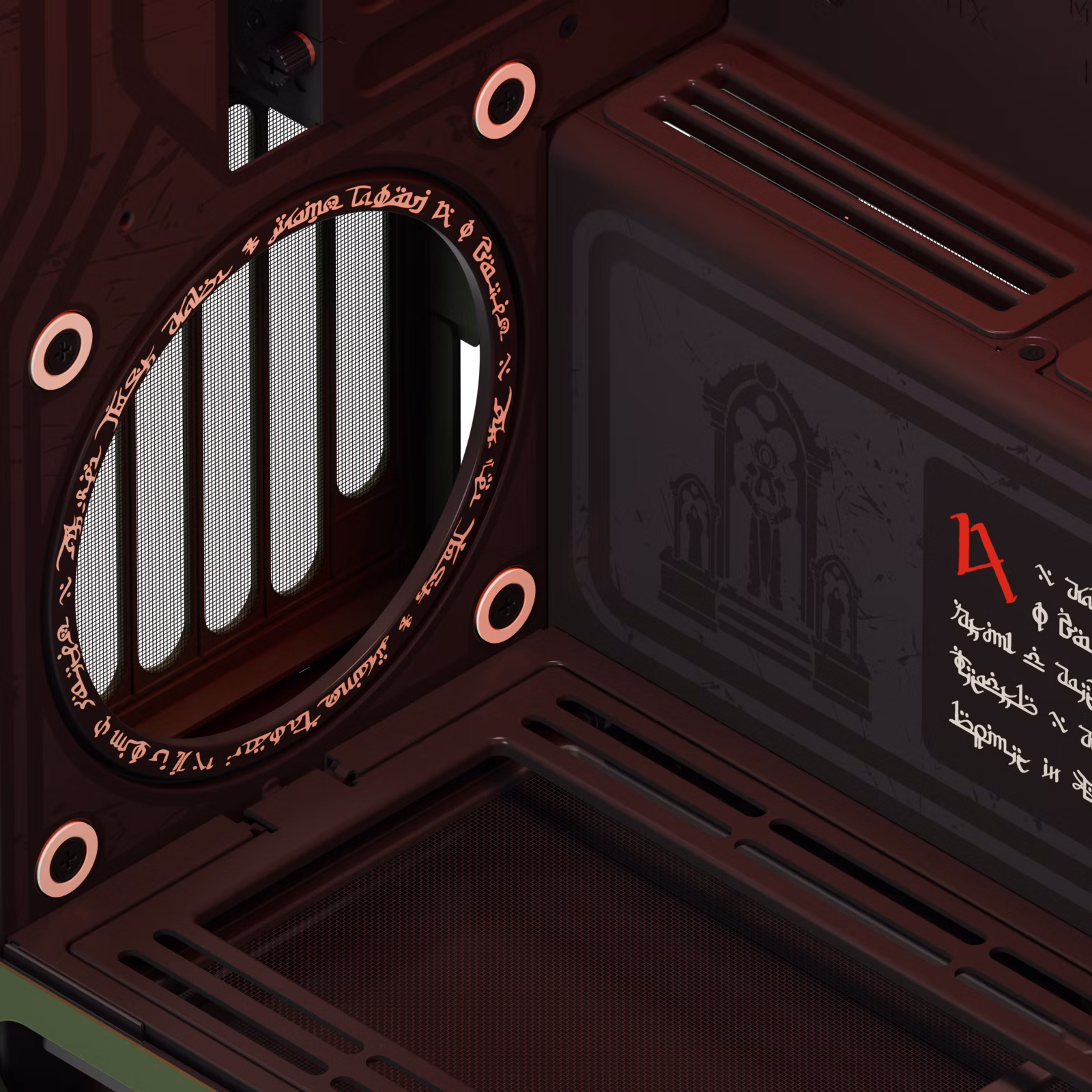 Caja PC HAVN HS 420 DOOM: The Dark Ages Edition