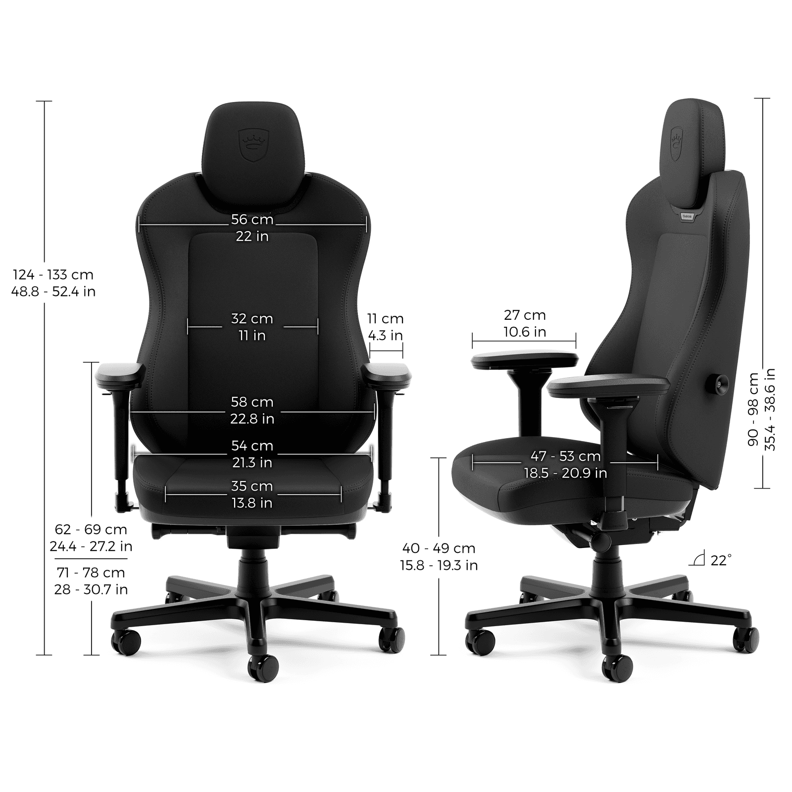 Silla Gaming noblechairs AURA - Black Edition