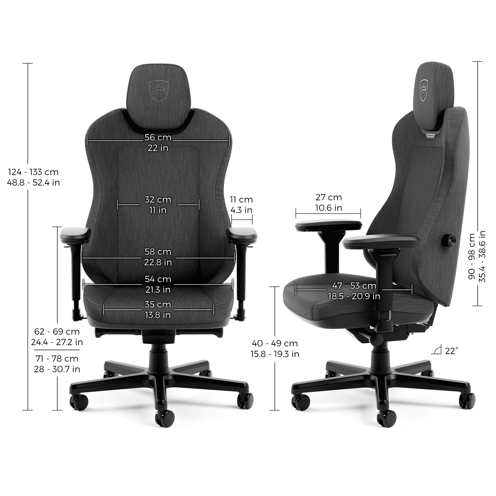 Silla Gaming noblechairs AURA TX - Anthracite