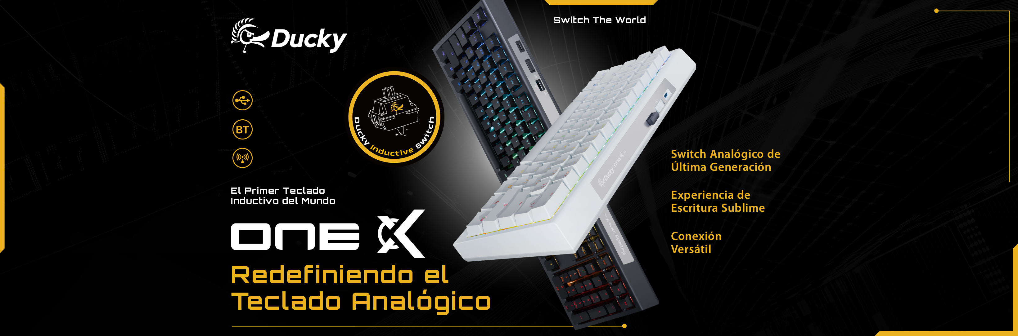 Conozca el nuevo teclado mecánico, el Ducky One X. El primer teclado inductivo del mundo