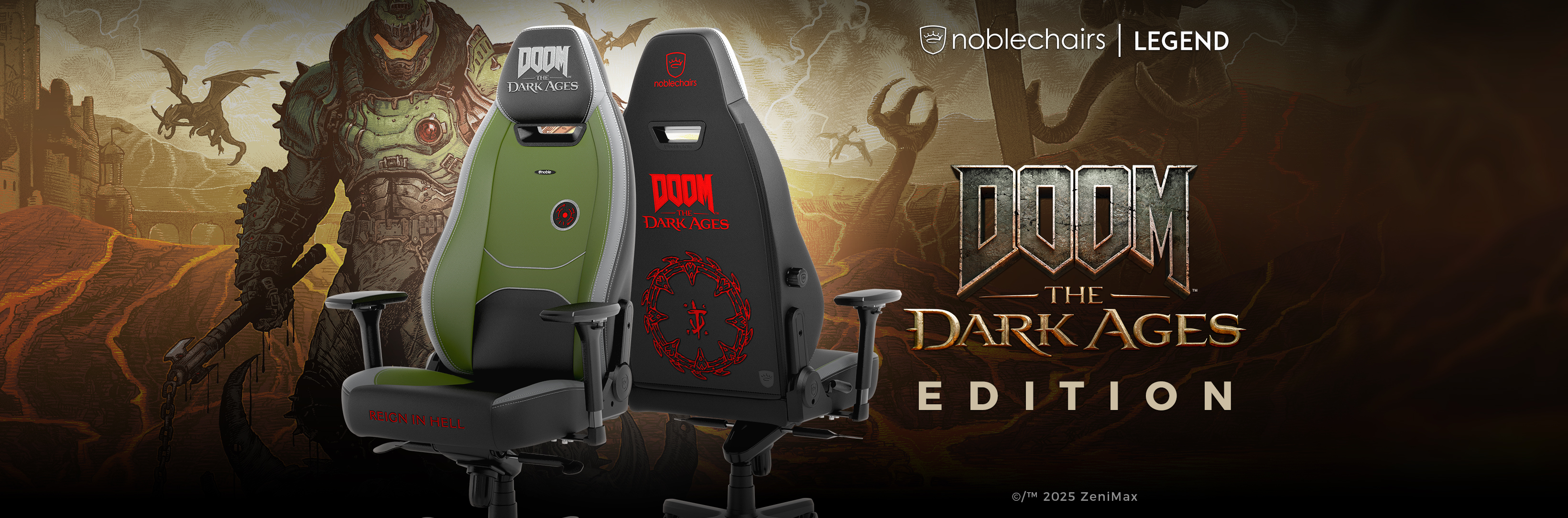 Picture of Presentamos el formidable LEGEND DOOM: The Dark Ages Edition noblechairs.