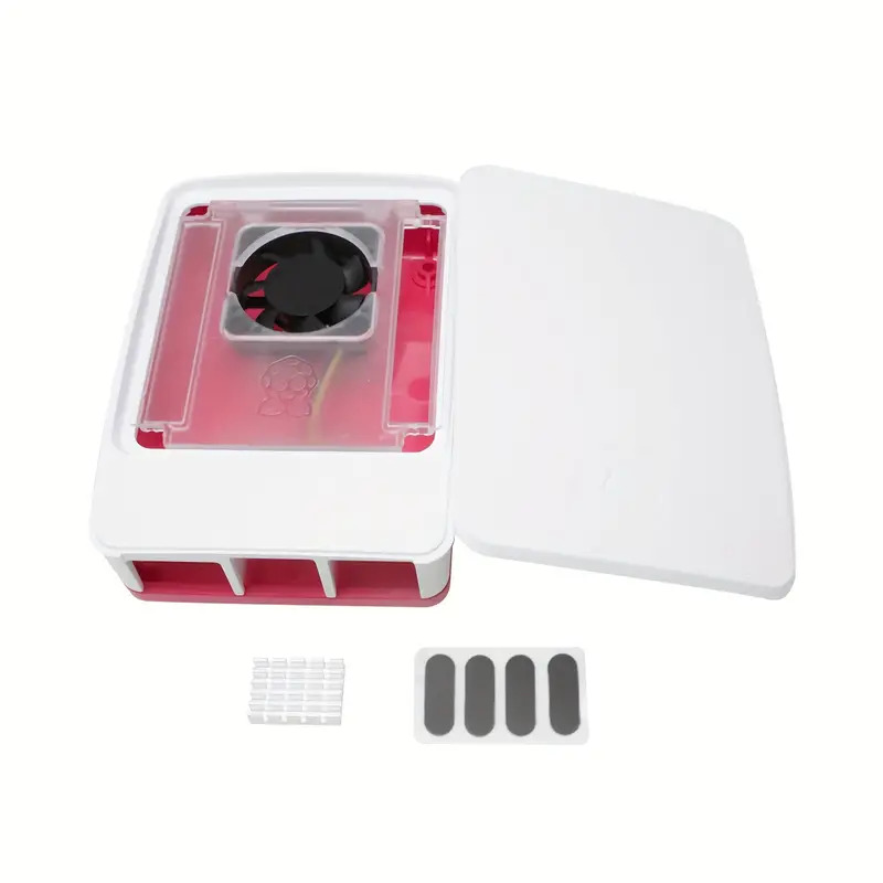 raspberry-pi - Caja Oficial para Raspberry Pi 5 em Blanco/Vermelho