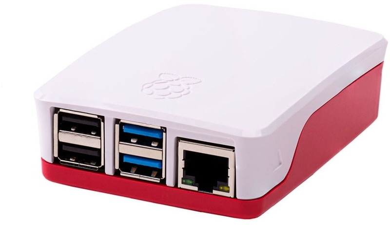 - Caja Externa Oficial para Raspberry Pi 4 em Blanco/Rojo Picture of - Caja Externa Oficial para Raspberry Pi 4 em Blanco/Rojo