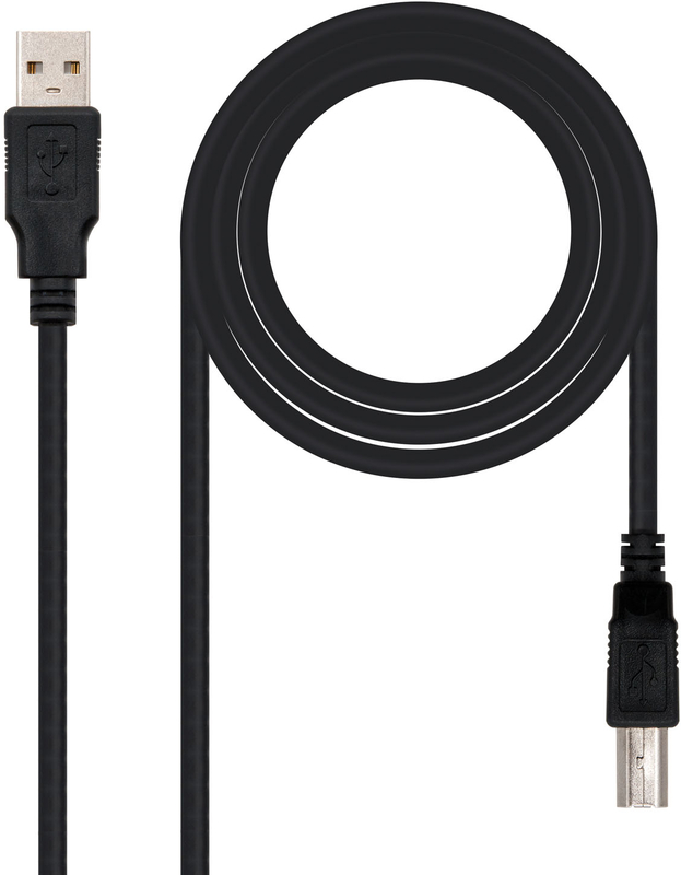 Picture of Picture of Cable USB 2.0 Nanocable USB-A/M para USB-B/M 1 M Negro