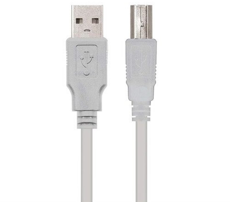 Picture of Picture of Cable USB 2.0 Nanocable USB-A/M para USB-B/M 1 M Bege