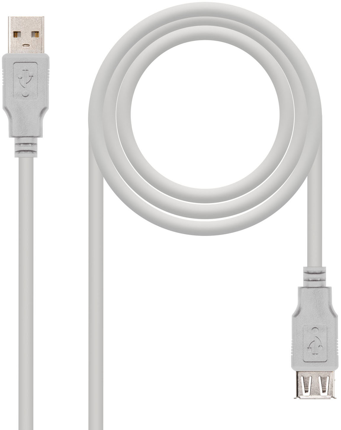 Picture of Picture of Cable USB 2.0 Nanocable USB-A M/F 3 M Bege