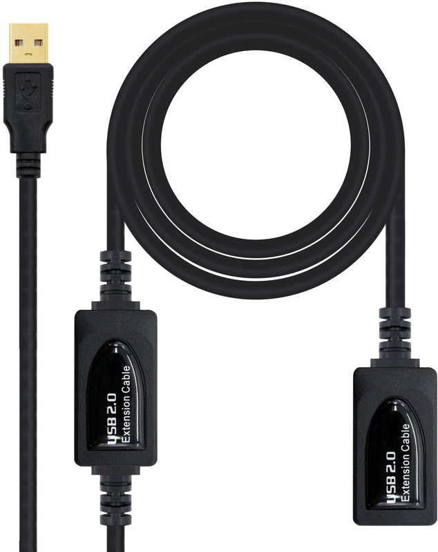 Picture of Picture of Cable USB 2.0 Nanocable Prolongador c/ Amplificador USB-A M/F 10 M