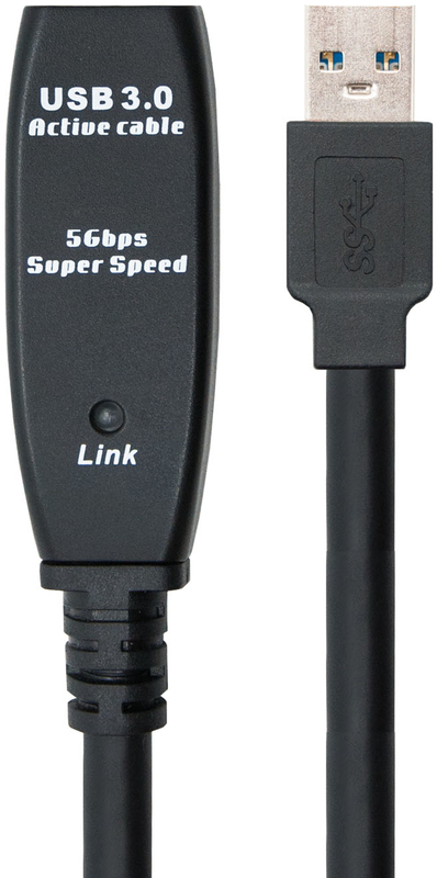 Picture of Picture of Cable USB 3.0 Nanocable Prolongador USB-A M/F 5 M Negro