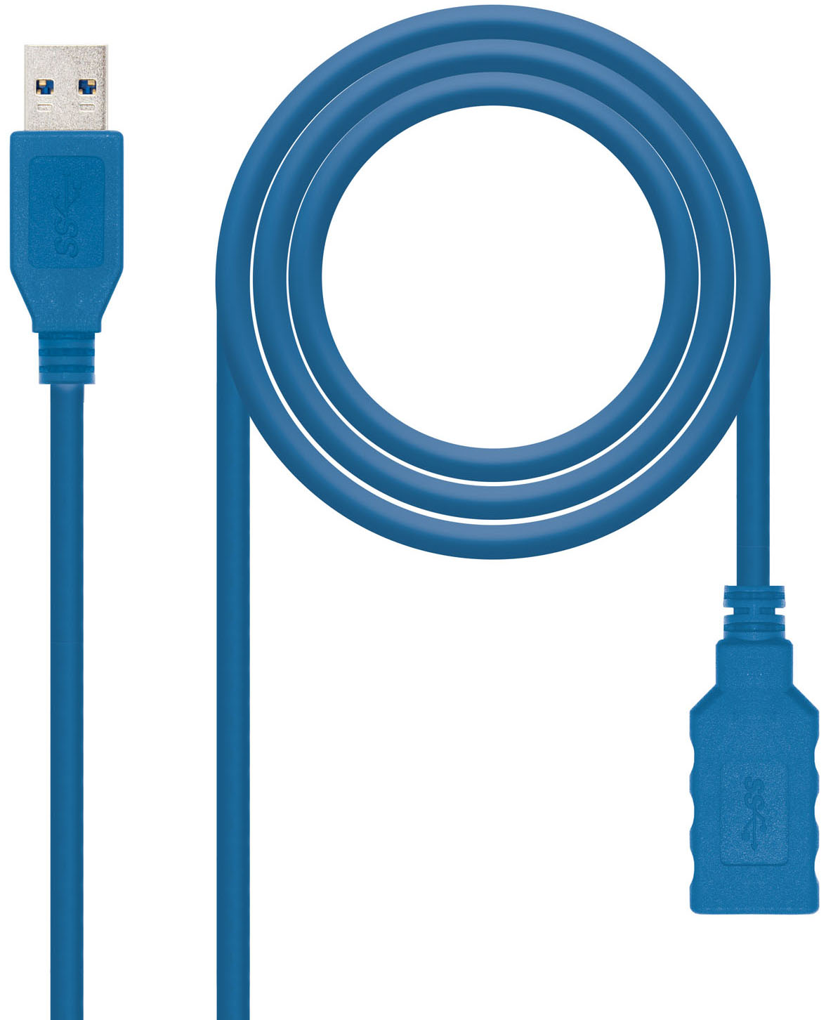 Picture of Picture of Cable USB 3.0 Nanocable USB-A M/F 1 M Azul