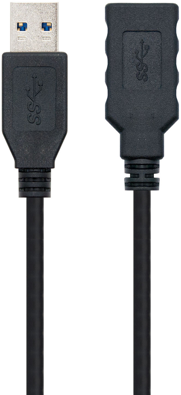 Picture of Picture of Cable USB 3.0 Nanocable USB-A M/F 2 M Negro