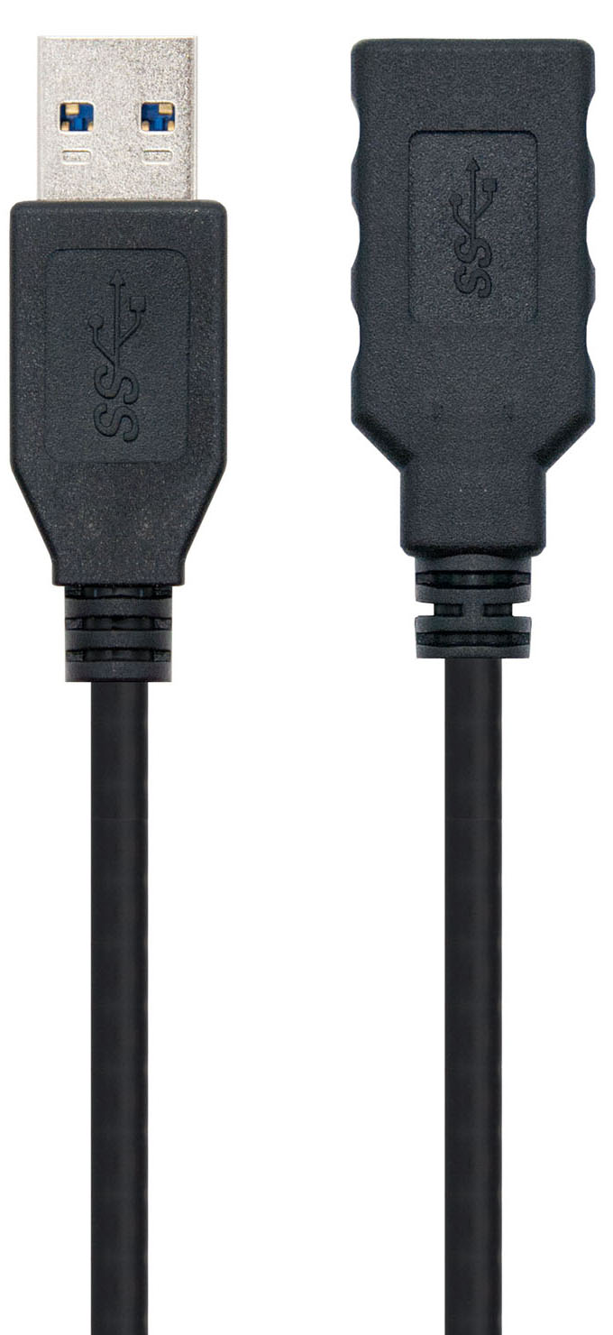 Picture of Picture of Cable USB 3.0 Nanocable USB-A M/F 3 M Negro