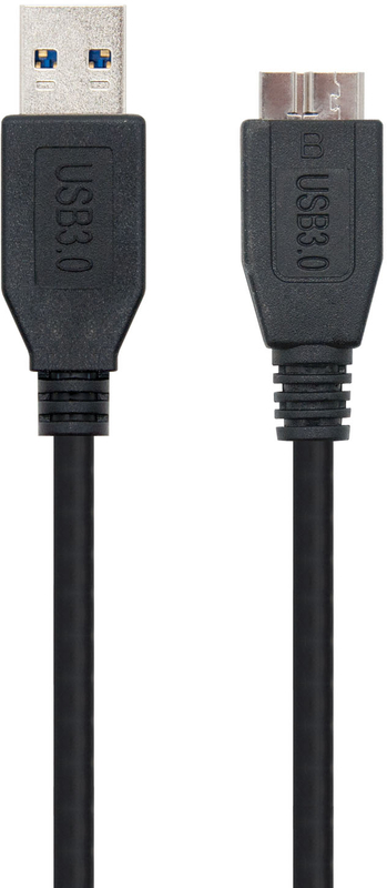 Picture of Picture of Cable USB 3.0 Nanocable USB-A/M para Micro-B/M 1 M Negro
