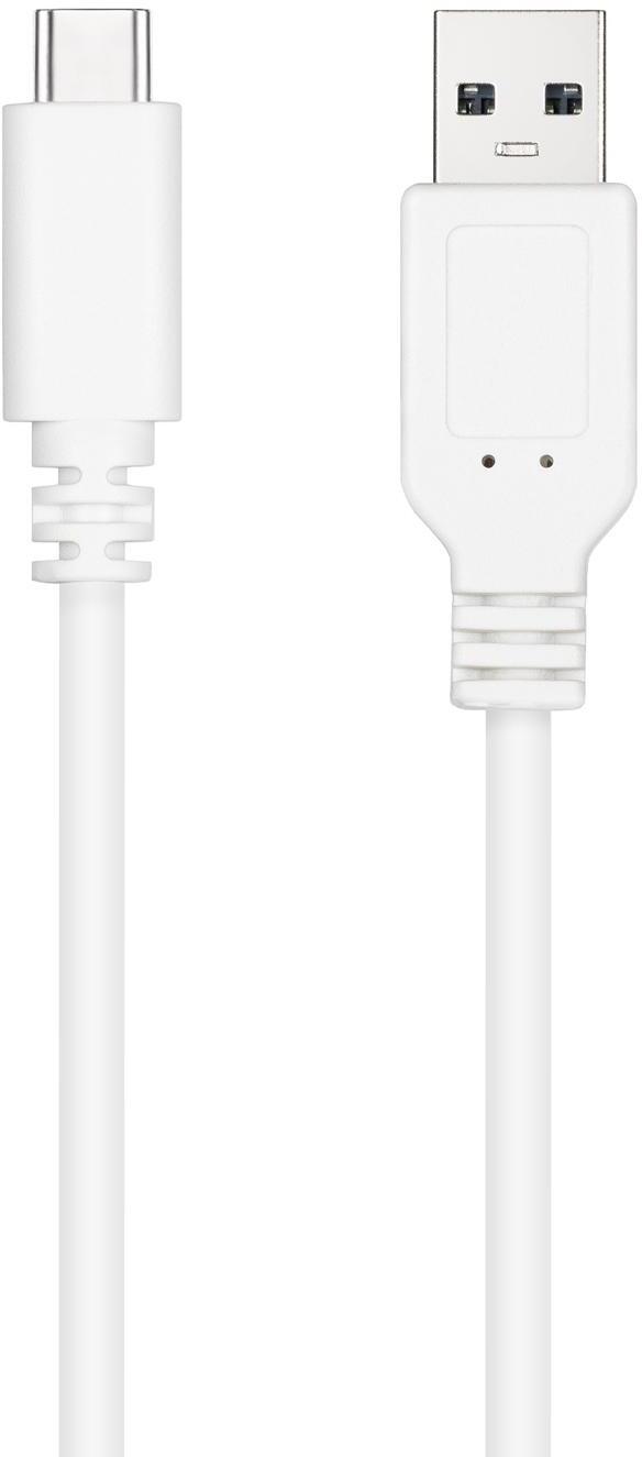 Picture of Picture of Cable USB 2.0 3A Nanocable USB-C/M para USB-A/M 1.5 M Blanco