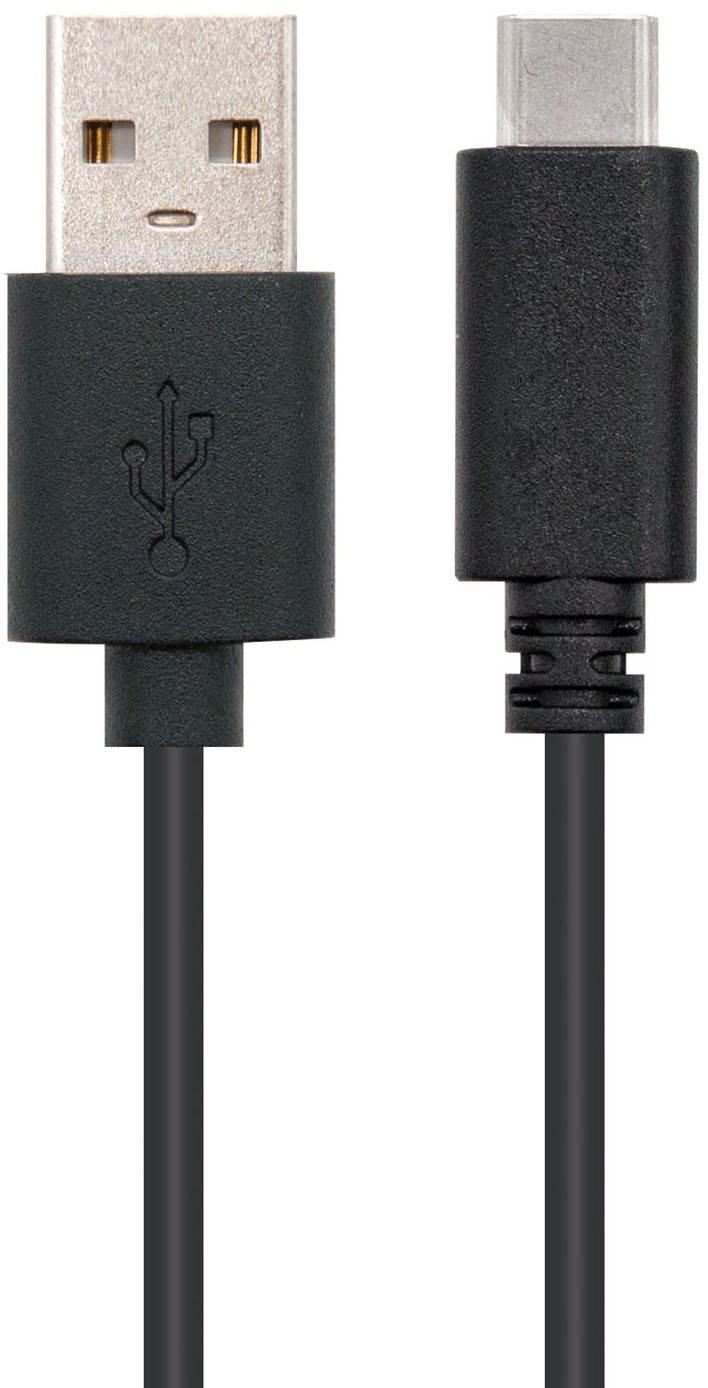 Picture of Picture of Cable USB 2.0 3A Nanocable USB-C/M para USB-A/M 3 M Negro