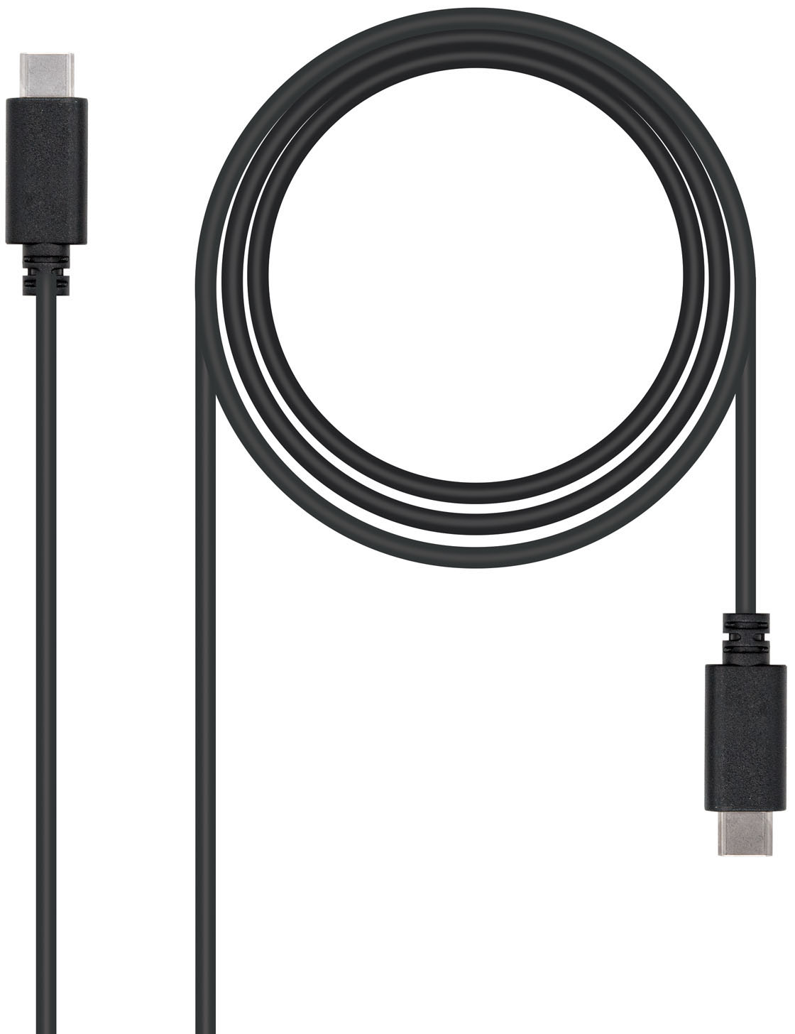 Picture of Picture of Cable USB 2.0 3A Nanocable USB-C M/M 2 M Negro