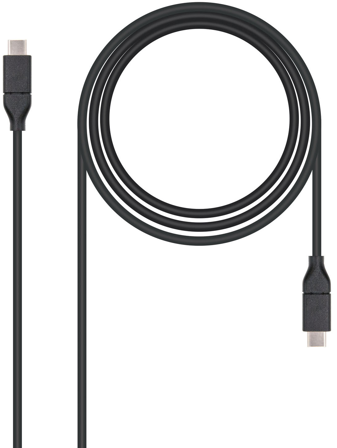 Picture of Picture of Cable USB 3.1 GEN2 10Gbps 5A Nanocable USB-C M/M 1.0 M Negro