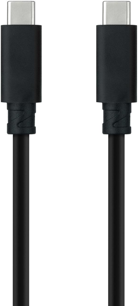 Picture of Picture of Cable USB 3.2 Gen2x2 Nanocable 20Gbps 5A/100W 4K/60HZ USB-C M/M 2 M Negro