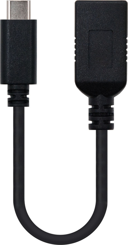 Picture of Picture of Cable USB 3.1 OTG Nanocable USB-C/M para USB-A/F 15CM Negro