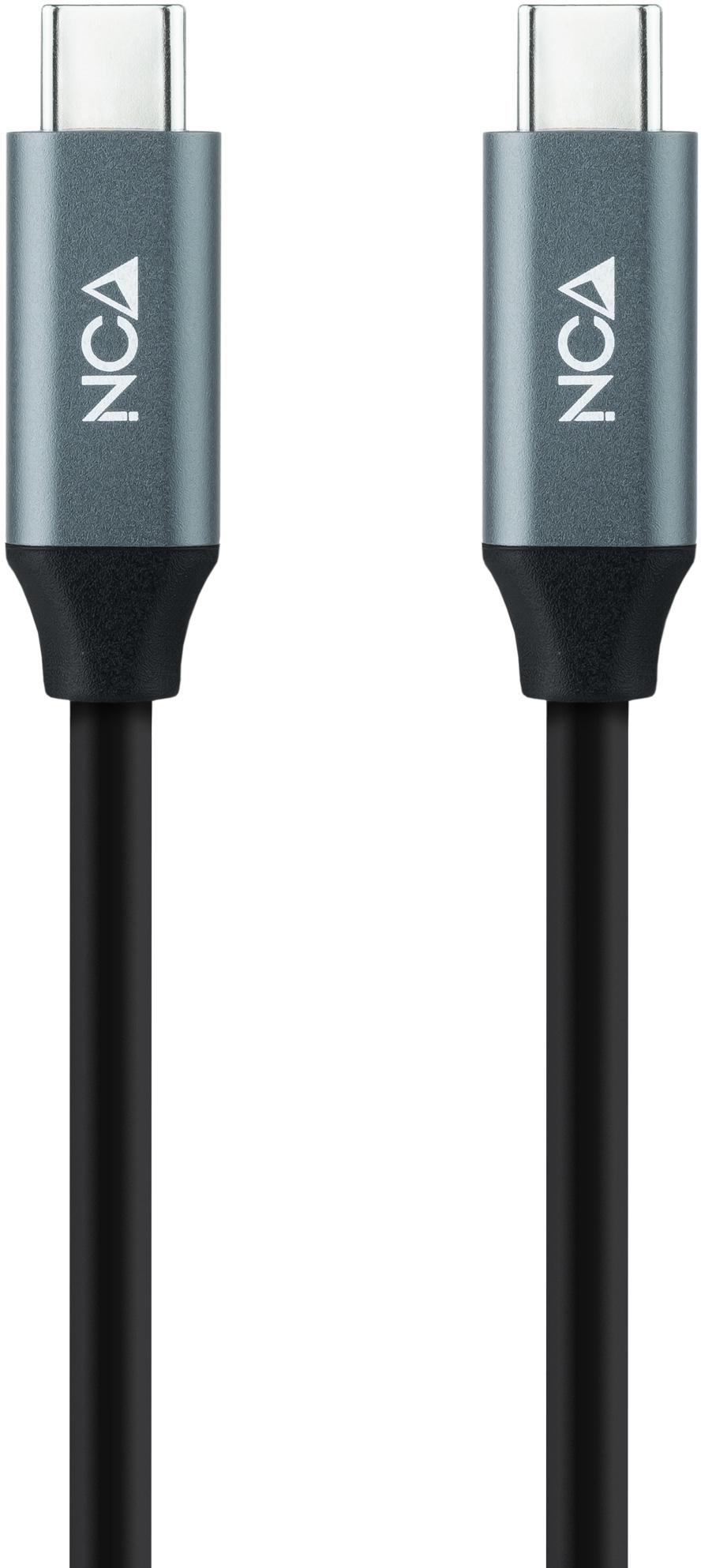 Picture of Picture of Cable USB 3.2 Gen2x2 Nanocable 20Gbps 5A/100W 4K@60Hz USB-C M/M 0.5 M Negro