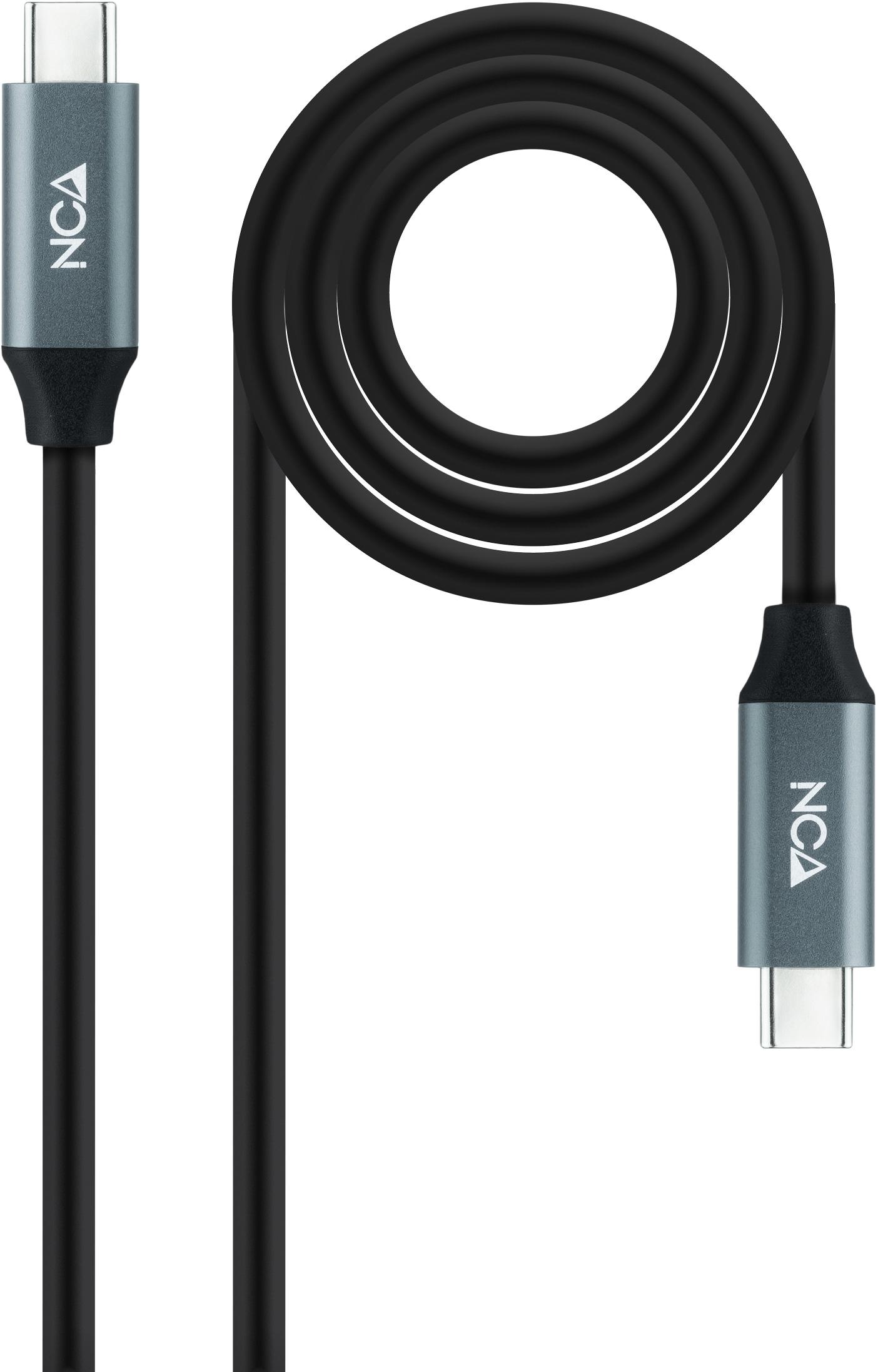 Picture of Picture of Cabo USB 3.2 Gen2x2 Nanocable 20Gbps 5A/100W 4K@60Hz USB-C M/M 3 M Negro