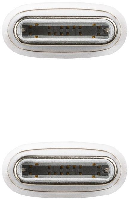 Nanocable - Cable USB 2.0 60W 3A Nanocable USB-C M/M 2 M Branco