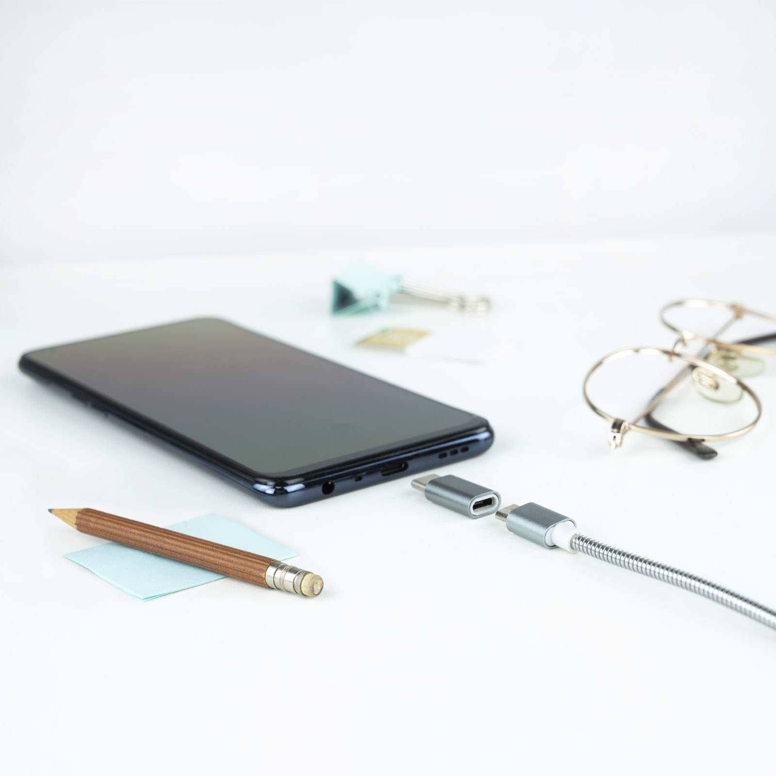 Nanocable - Adaptador USB-C NanoCable USB-C/M para USB-A/F Gris