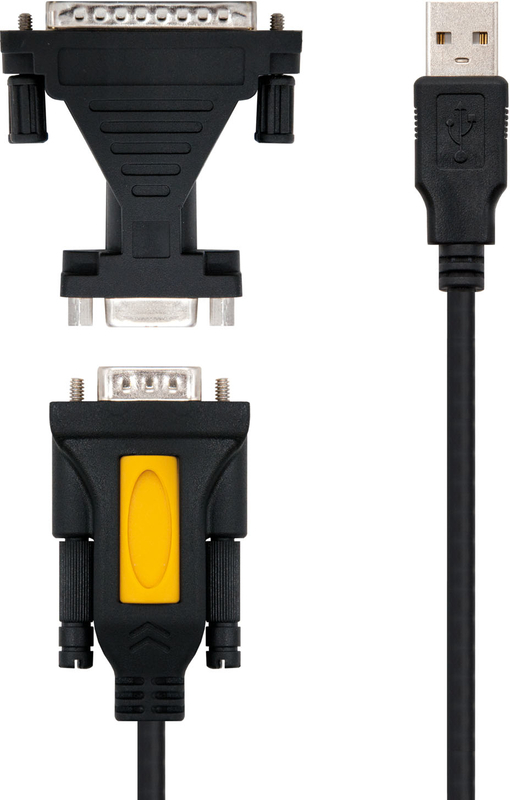 Picture of Picture of Cable Conversor NanoCable USB a SERIE A/M-RS232 DB9/M DB25/M 1.8 M