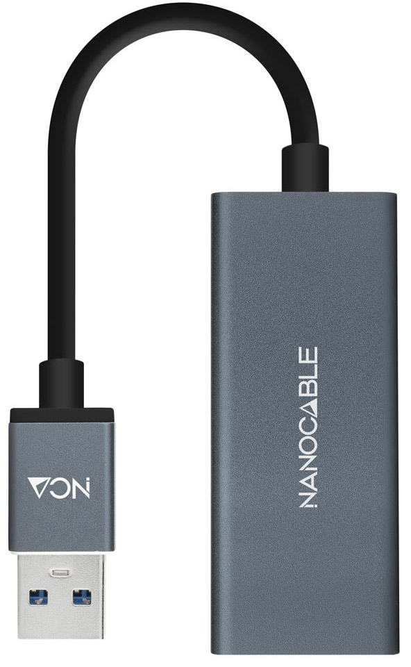 Picture of Picture of Adaptador Gigabit NanoCable USB 3.0 a Ethernet Gigabit 10/100/1000 Mbps 15 CM Gris