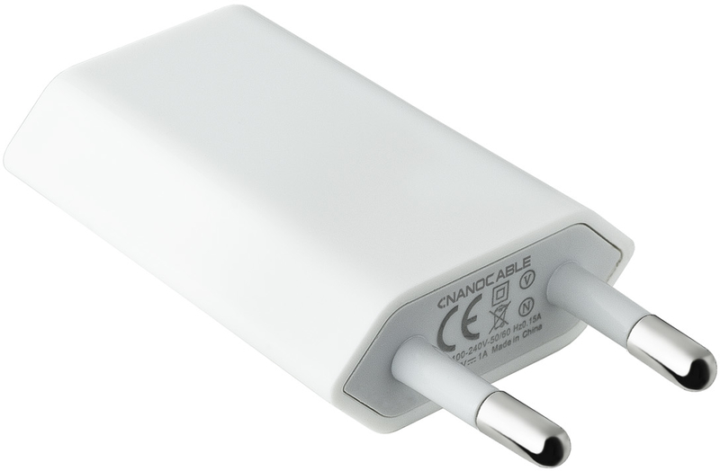 Picture of Picture of Mini Cargador NanoCable USB 5V/1A Blanco