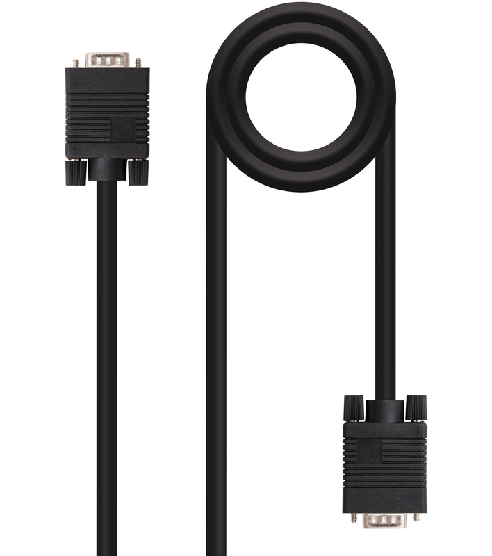 Picture of Picture of Cable SVGA NanoCable VGA M/M 1.8 M Negro