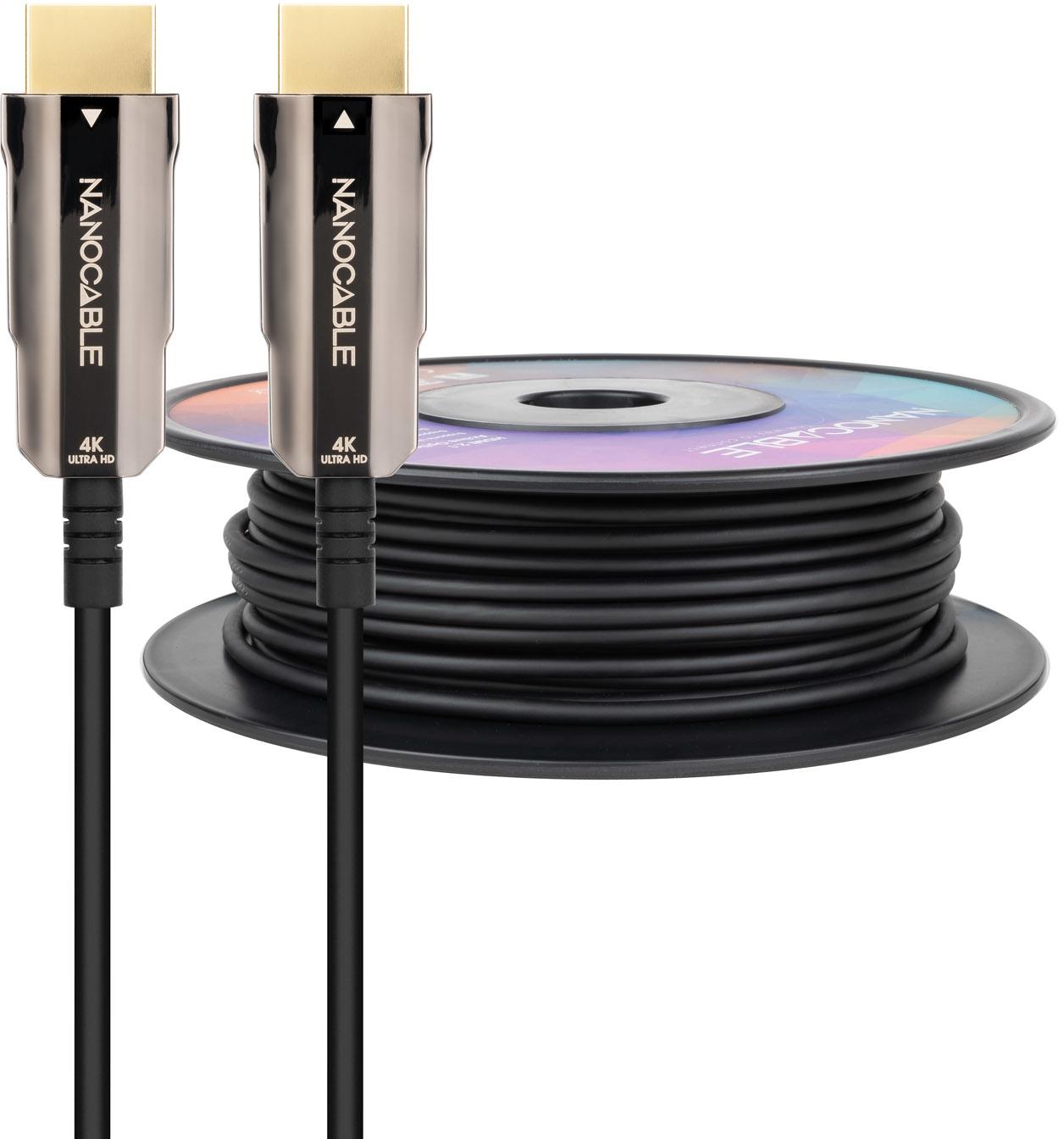 Picture of Picture of Cable Nanocable HDMI V2.0 AOC 18Gbps 30M Negro