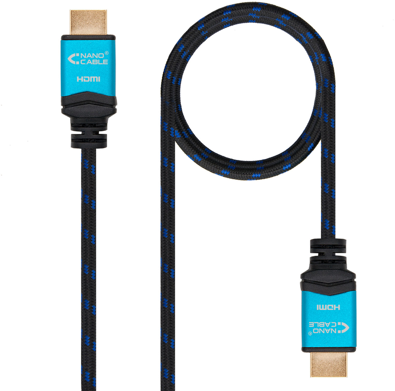 Picture of Picture of Cable HDMI V2.0 4K@60Hz 18Gbps NanoCable USB-A M/M 3 M Premium Negro