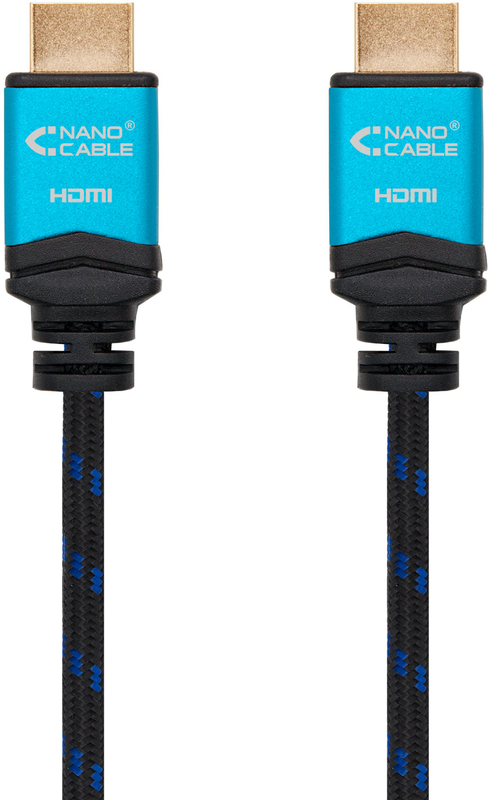 Picture of Picture of Cable HDMI V2.0 4K@60Hz 18Gbps NanoCable USB-A M/M 3 M Premium Negro