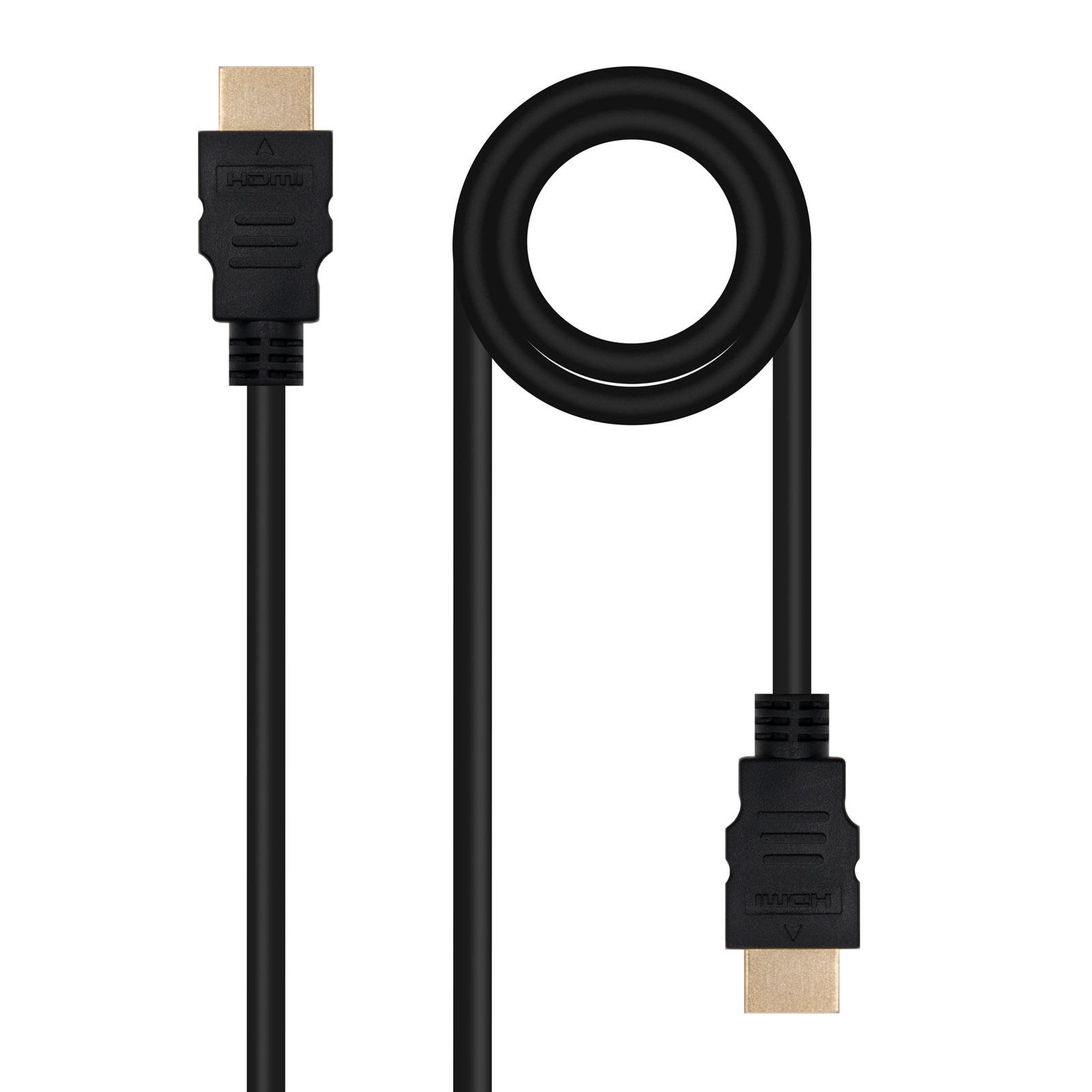 Picture of Picture of Cable HDMI V2.0 4K@60Hz 18Gbps NanoCable USB-A M/M 1 M Negro