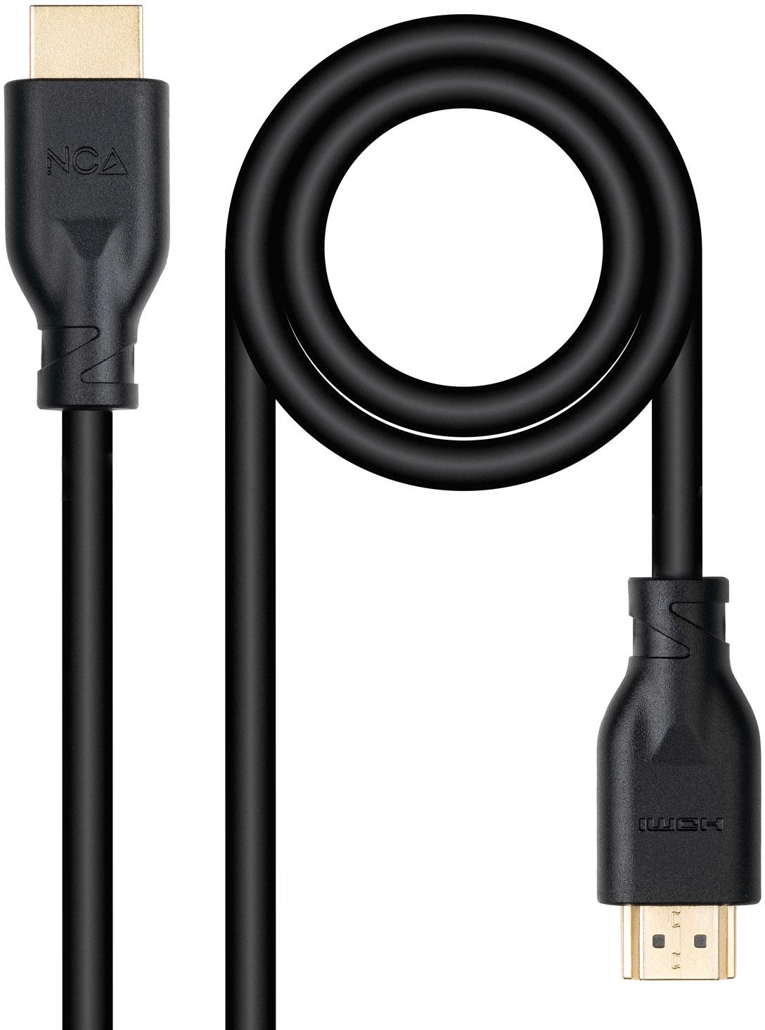 Picture of Picture of Cable HDMI V2.0 4K@60Hz 18Gbps Nanocable A M/M CCS 0.5 M Negro