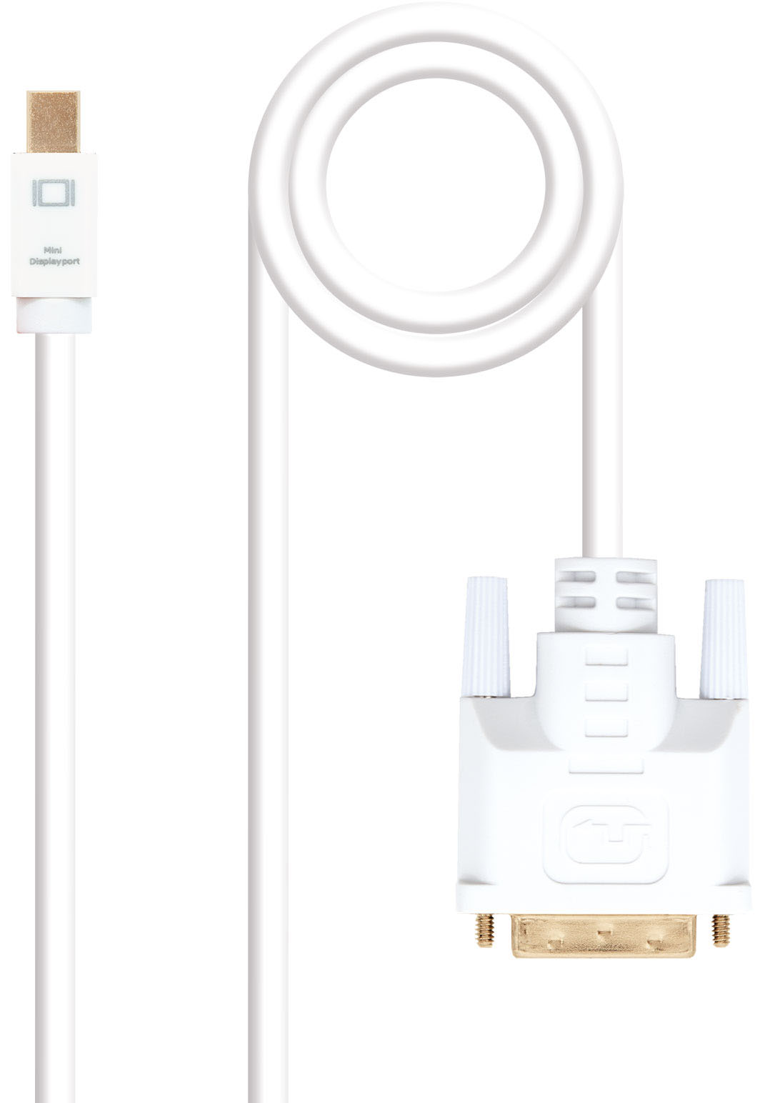 Picture of Picture of Cable Conversor NanoCable Mini DisplayPort/M para DVI/M 5 M Blanco