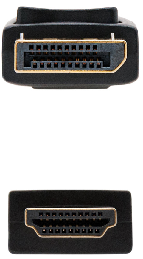 Nanocable - Cable Conversor NanoCable DisplayPort/M para HDMI/M 0.5 M Negro