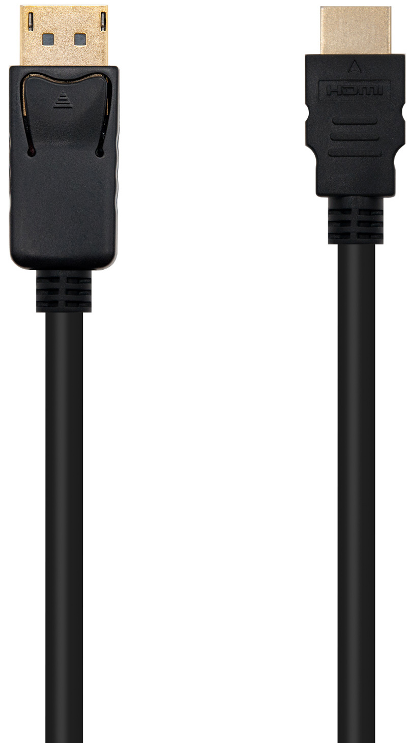 Picture of Picture of Cable Conversor NanoCable DisplayPort/M para HDMI/M 1 M Negro