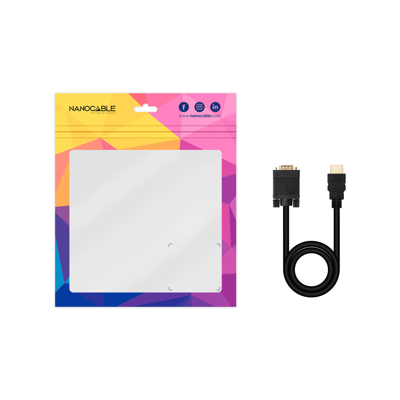 Nanocable - Cable Conversor Nanocable HDMI > VGA 1.8 M Negro