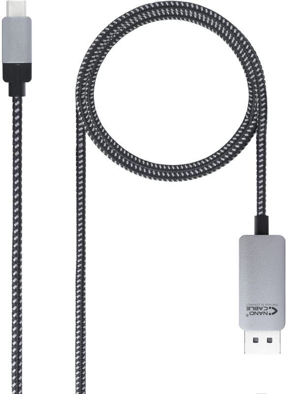 Picture of Picture of Cable Conversor NanoCable USB-C/M para DisplayPort/M 1.8 M Negro