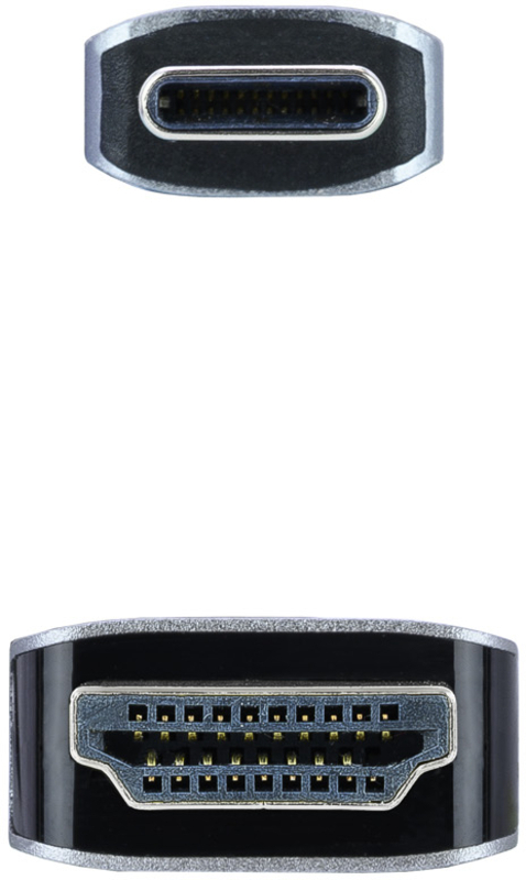 Nanocable - Cable Conversor NanoCable USB-C/M para HDMI/M 1.8 M Negro