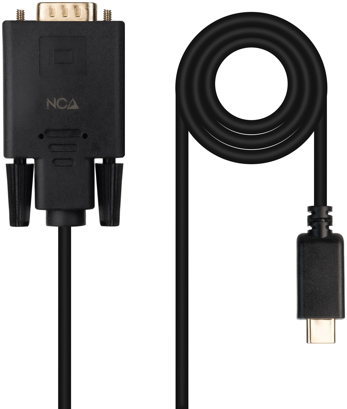 Picture of Picture of Cable Conversor Nanocable USB-C > VGA 1.8 M Negro