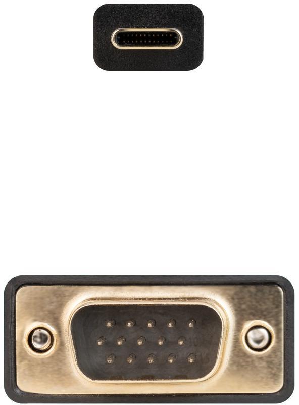 Nanocable - Cable Conversor Nanocable USB-C > VGA 1.8 M Negro